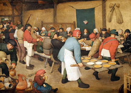 Banquet Renaissance Illustration Bruegel